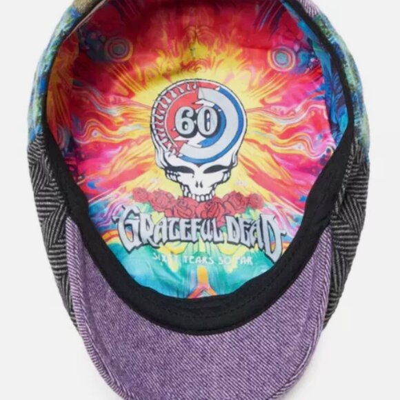 Boston Scally The Grateful Dead 60th Anniversary Patchwork New SMALL (with PIN) - Picture 4 of 6